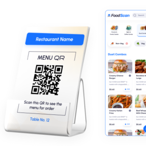 FoodScan - Qr Code Restaurant Menu Maker and Contactless Table Ordering System with Restaurant POS